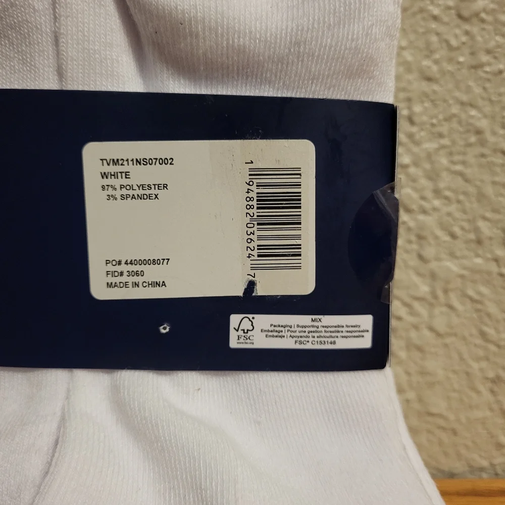 NWT 12 Pairs Tommy Hilfiger White Cushion No Show Socks Men's One Size